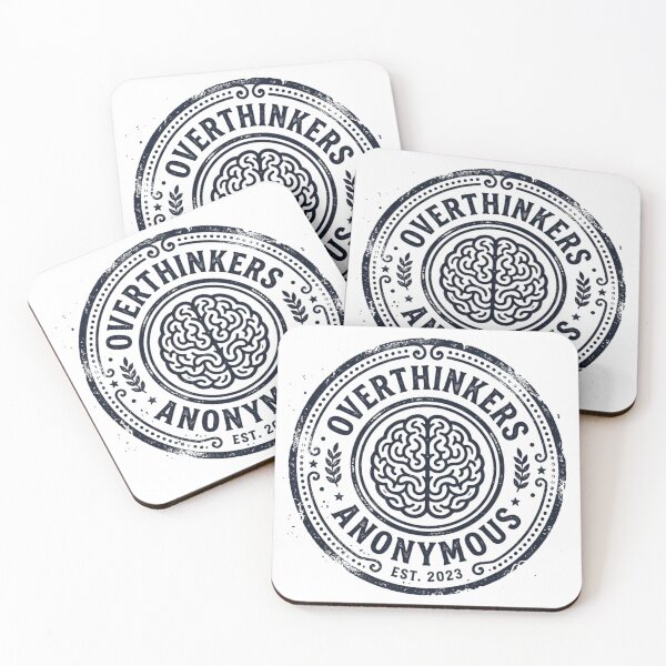 Item preview, Overthinkers Anonymous Vintage Brain Logo designed and sold by Pixele.
