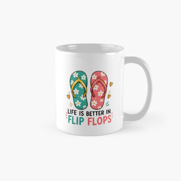 Item preview, Life Is Better in Flip Flops | Cute Beach Sandals | Summer Vacation Vibes designed and sold by RidaSalArt.