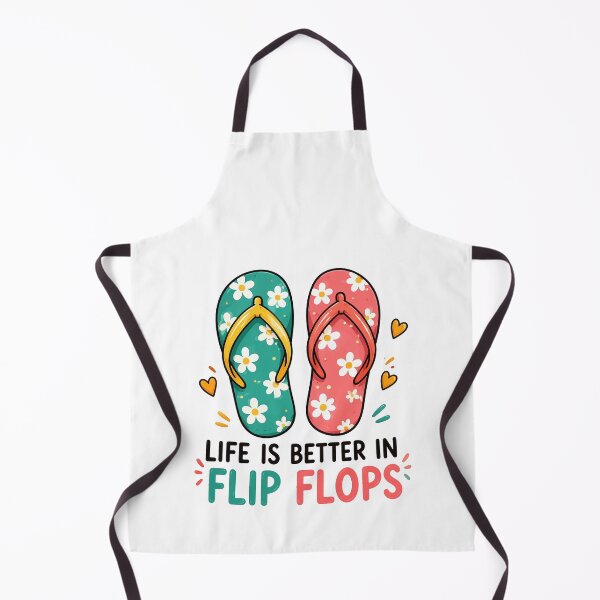 Item preview, Life Is Better in Flip Flops | Cute Beach Sandals | Summer Vacation Vibes designed and sold by RidaSalArt.