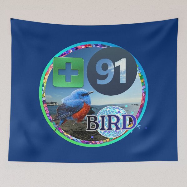 Item preview, Official +91BIRD Island SOUL Emblem - BOB Morito Beach Silver & Navy Edition designed and sold by Plus91BIRD.