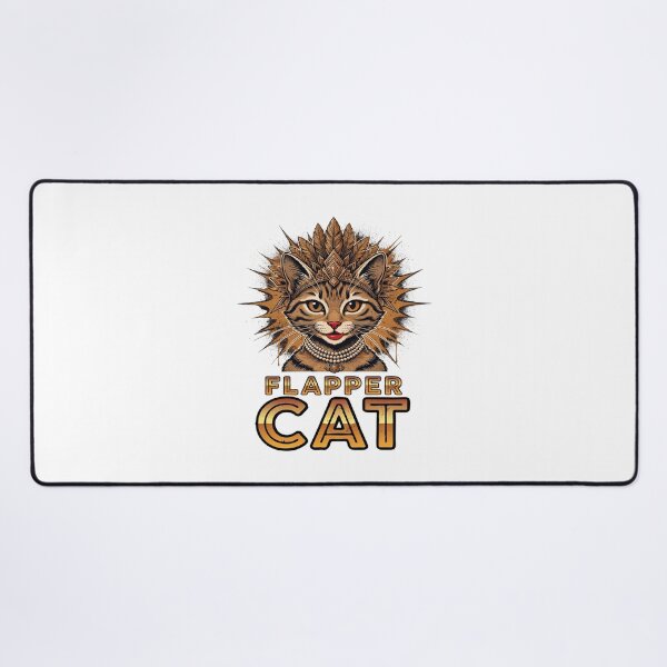 Item preview, Cat with Ornamental Headwear & Beaded Necklace designed and sold by ColeLaniTrading.