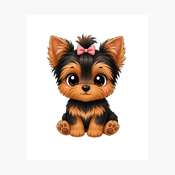 Item preview, Cute Yorkshire Terrier Puppy designed and sold by Mysthor-Designs.