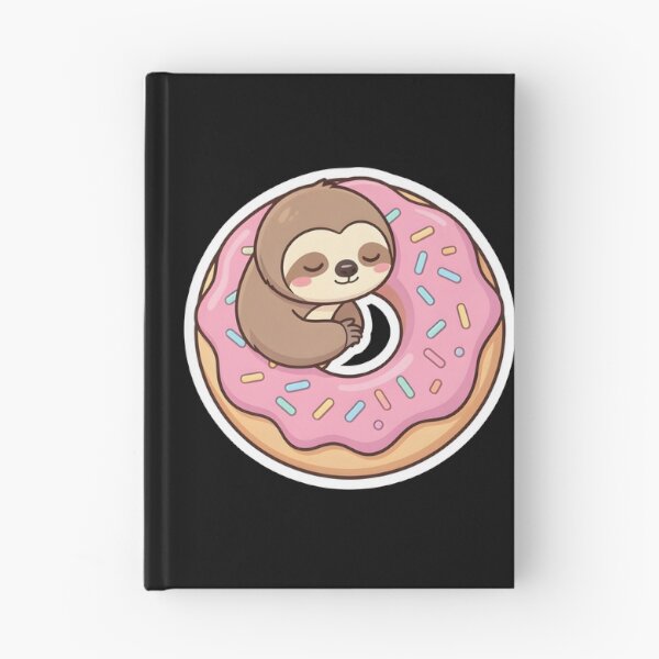 Item preview, Cute Sloth Sleeping on Donut Kawaii Lazy Dessert designed and sold by KCasual.
