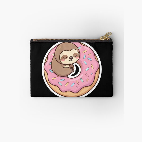 Item preview, Cute Sloth Sleeping on Donut Kawaii Lazy Dessert designed and sold by KCasual.