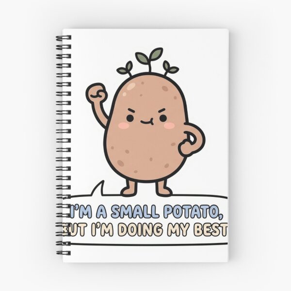 Item preview, Cute Small Potato Doing My Best Cartoon designed and sold by Pixele.