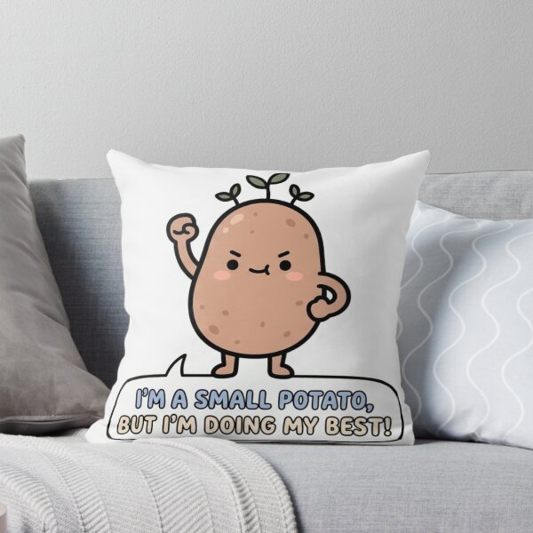 Item preview, Cute Small Potato Doing My Best Cartoon designed and sold by Pixele.