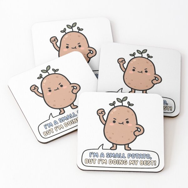 Item preview, Cute Small Potato Doing My Best Cartoon designed and sold by Pixele.