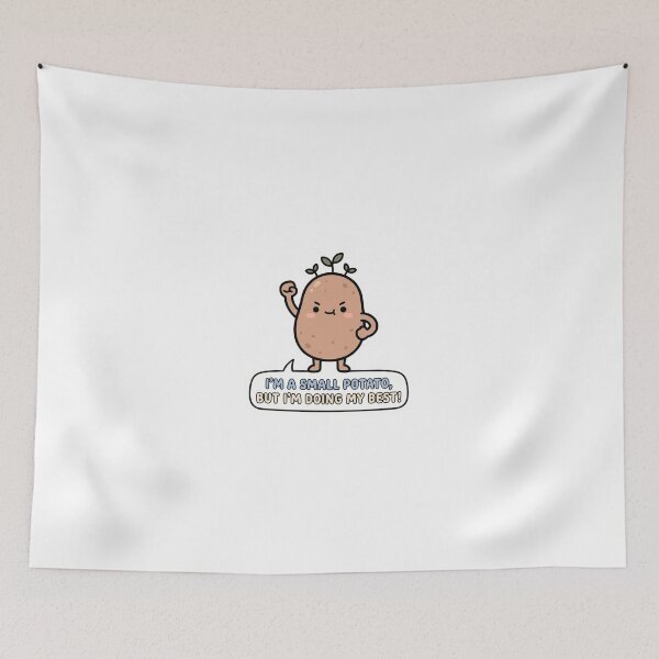 Item preview, Cute Small Potato Doing My Best Cartoon designed and sold by Pixele.