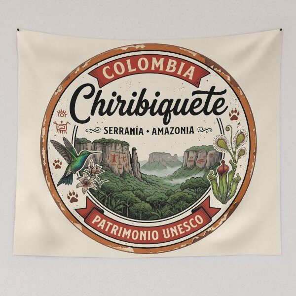 Item preview, Chiribiquete Colombia — UNESCO Amazon Badge | Vintage designed and sold by ColombianaShop.