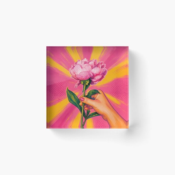 Item preview, Pink Peony Popart designed and sold by Magnolia Valley Art.