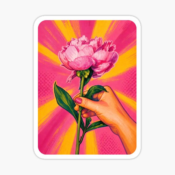 Item preview, Pink Peony Popart designed and sold by Magnolia Valley Art.