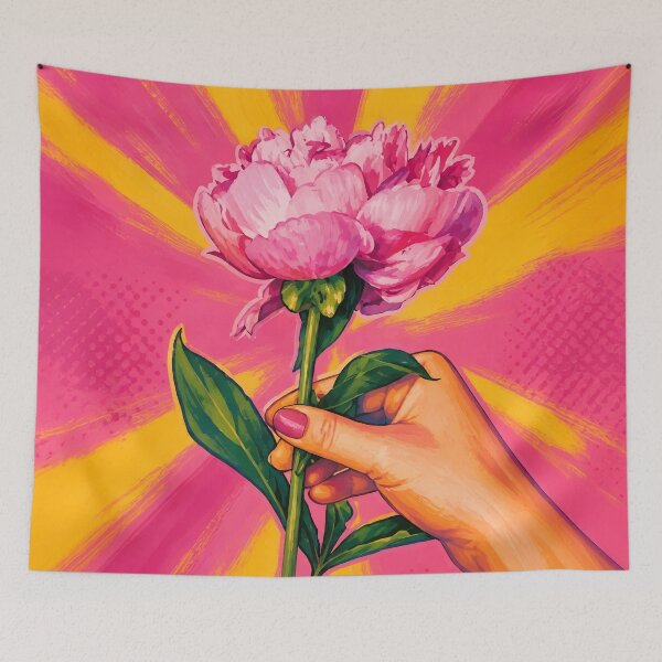 Item preview, Pink Peony Popart designed and sold by Magnolia Valley Art.