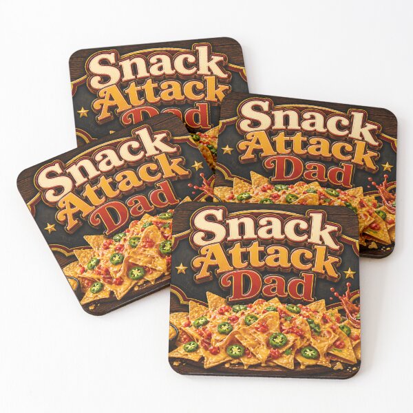 Item preview, Snack Attack Dad, Funny Father's Day Decor Gift designed and sold by Compass and a Camera.