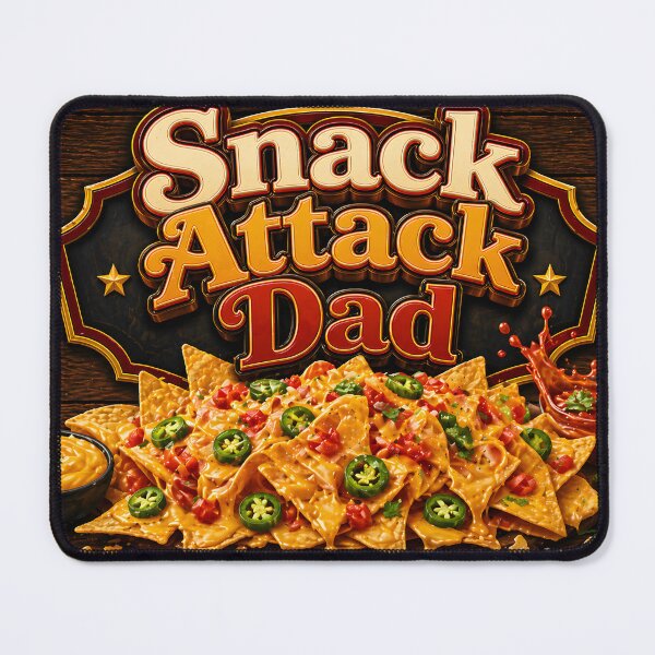 Item preview, Snack Attack Dad, Funny Father's Day Decor Gift designed and sold by Compass and a Camera.