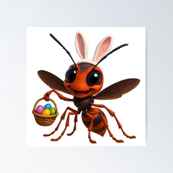Item preview, Easter Spider Wasp designed and sold by Sillytoe.