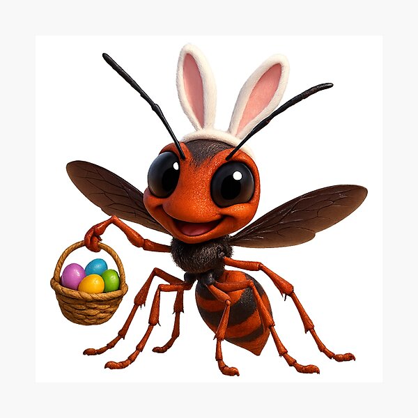 Item preview, Easter Spider Wasp designed and sold by Sillytoe.