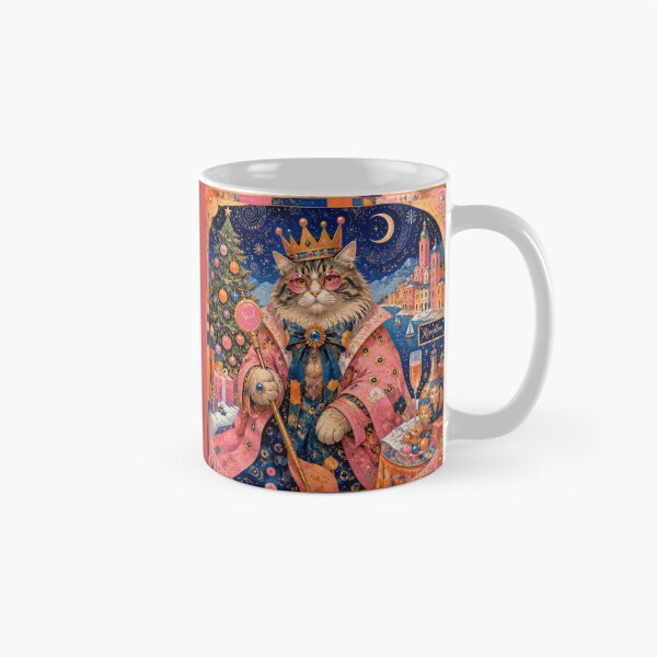 Item preview, The Christmas Eve Cat King - Christmas Magic and Champagne designed and sold by Natalia-Vlad.