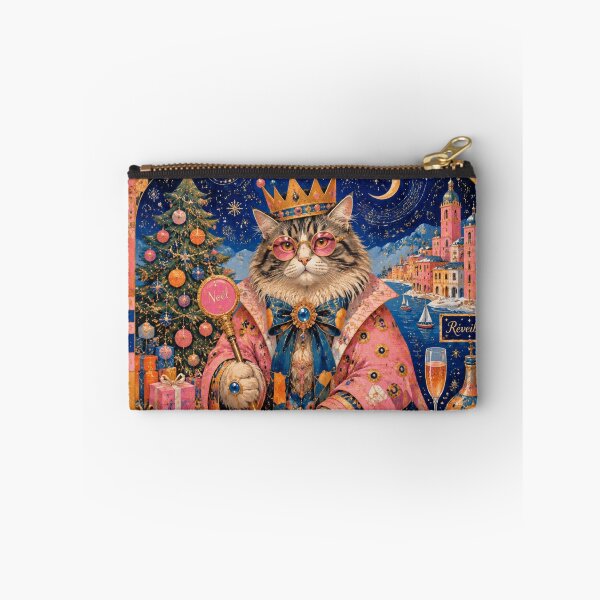 Item preview, The Christmas Eve Cat King - Christmas Magic and Champagne designed and sold by Natalia-Vlad.