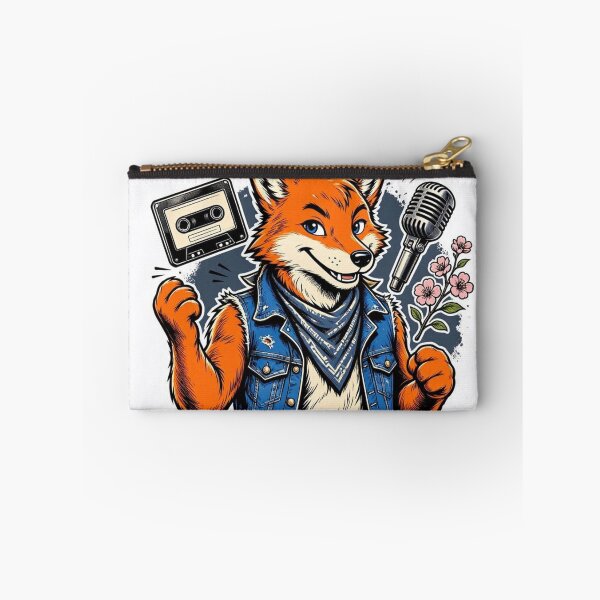 Item preview, Retro Rocker Fox Vintage Cassette and Microphone designed and sold by ElvisVintagePosters.