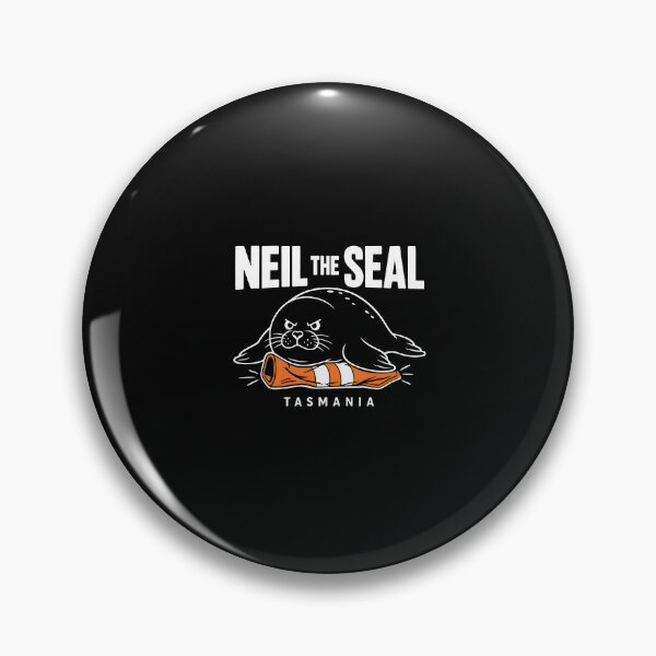 Item preview, Neil the Seal Minimalist - Traffic Cone Crusher designed and sold by Uglyandcute.