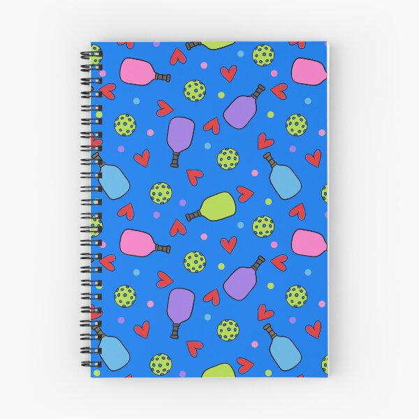 Item preview, Pickleball Paddles and Hearts Doodle Pattern Blue designed and sold by CI Creative Design LLC.
