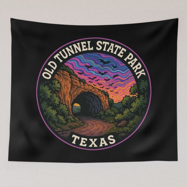 Item preview, Old Tunnel State Park Texas Trippy Travel designed and sold by TomFrontierArt.