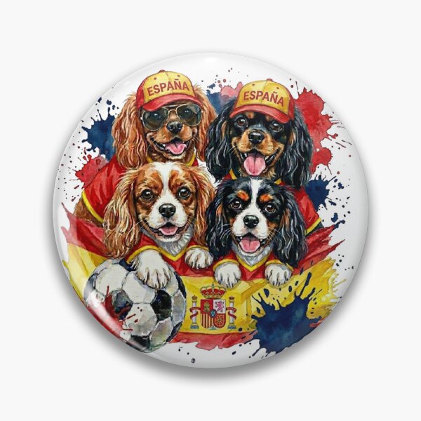 Item preview, Cavalier King Charles spaniels World Cup Spain Suppawters designed and sold by The Suppawters.