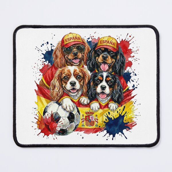 Item preview, Cavalier King Charles spaniels World Cup Spain Suppawters designed and sold by The Suppawters.