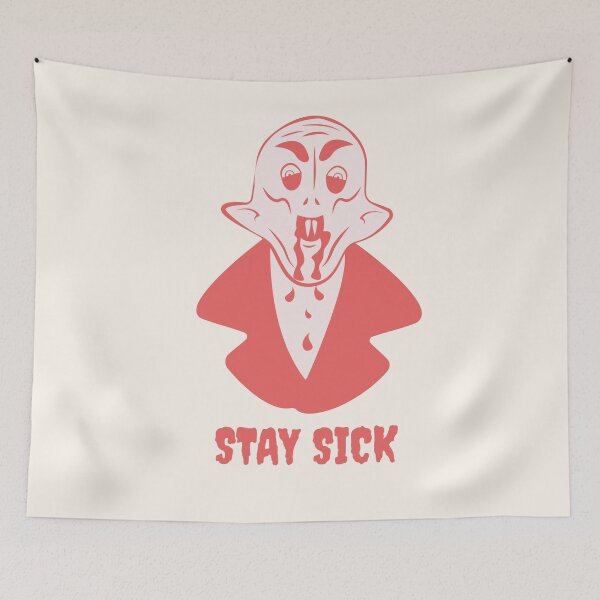Item preview, Nosferatu Stay Sick Vampire Illustration designed and sold by beboplab.