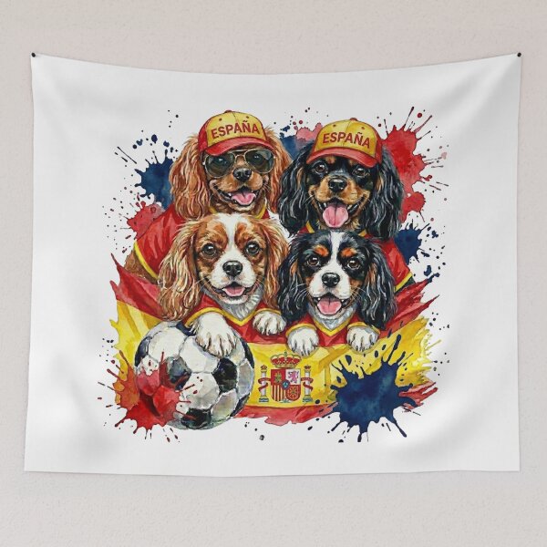 Item preview, Cavalier King Charles spaniels World Cup Spain Suppawters designed and sold by The Suppawters.