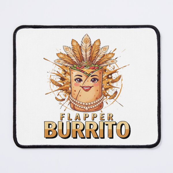 Item preview, Burrito Character Plumed Headpiece Beaded Necklace designed and sold by ColeLaniTrading.