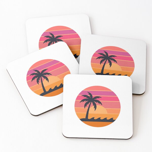 Item preview, Retro Synthwave Sunset with Palm Tree designed and sold by Pixele.