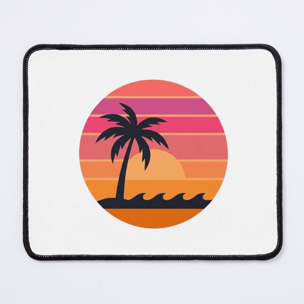 Item preview, Retro Synthwave Sunset with Palm Tree designed and sold by Pixele.
