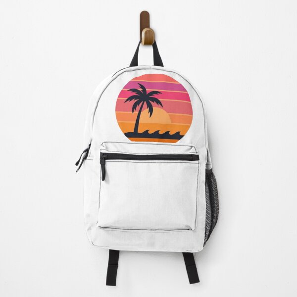 Item preview, Retro Synthwave Sunset with Palm Tree designed and sold by Pixele.