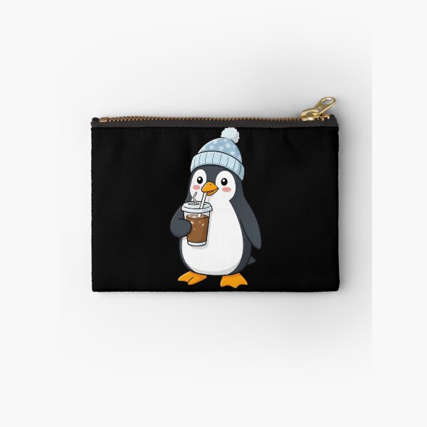 Item preview, Cute Penguin Drinking Iced Coffee Kawaii Winter Animal designed and sold by KCasual.