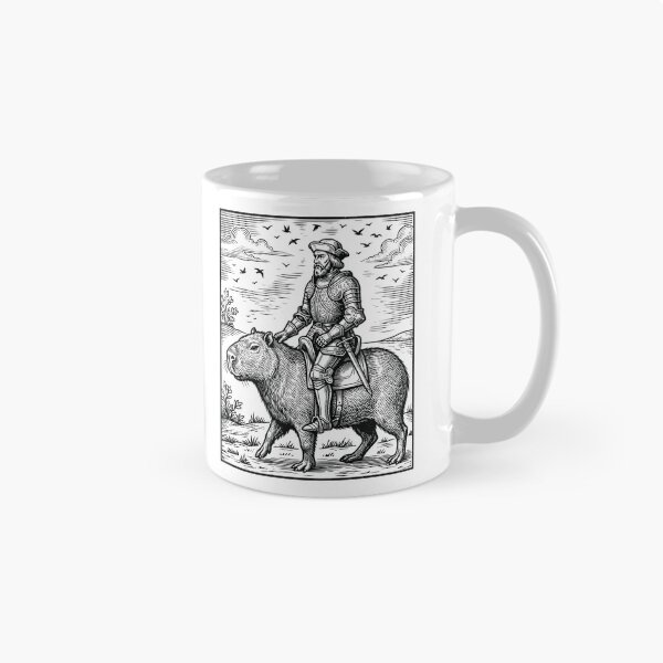 Item preview, Knight Riding Capybara Medieval Fantasy Renaissance Fait   designed and sold by Y-Vibes.