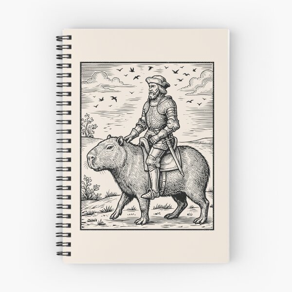Item preview, Knight Riding Capybara Medieval Fantasy Renaissance Fait designed and sold by Y-Vibes.