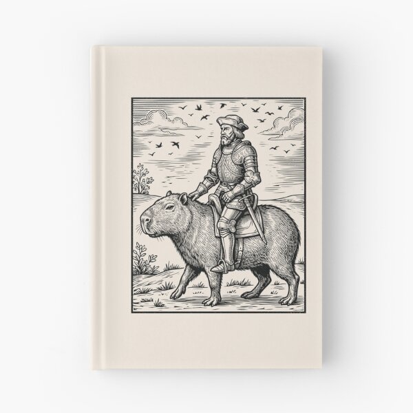 Item preview, Knight Riding Capybara Medieval Fantasy Renaissance Fait   designed and sold by Y-Vibes.