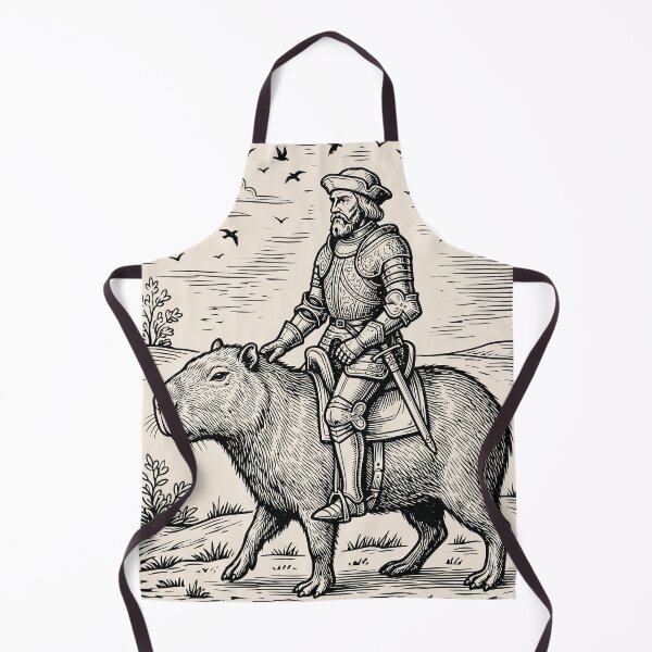 Item preview, Knight Riding Capybara Medieval Fantasy Renaissance Fait designed and sold by Y-Vibes.