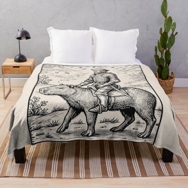 Item preview, Knight Riding Capybara Medieval Fantasy Renaissance Fait designed and sold by Y-Vibes.