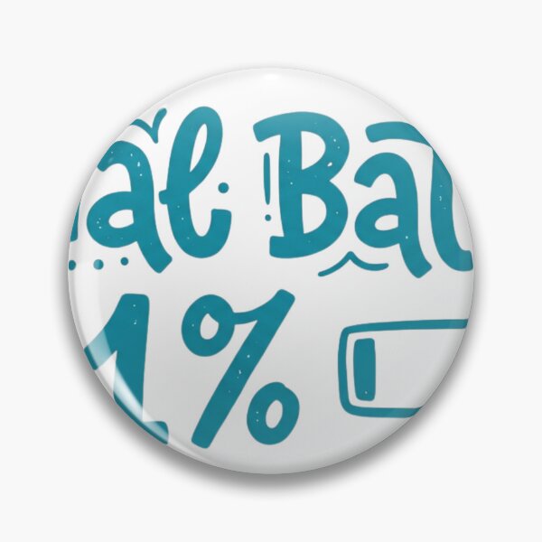 Item preview, Social Battery 1% Hand-Lettered Quote designed and sold by Pixele.