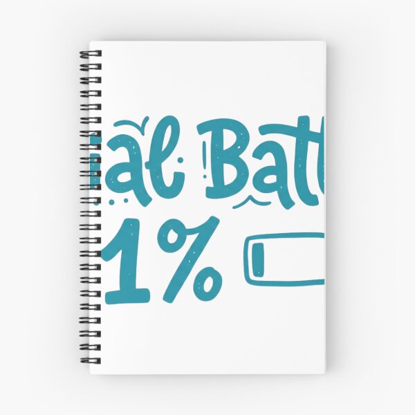 Item preview, Social Battery 1% Hand-Lettered Quote designed and sold by Pixele.