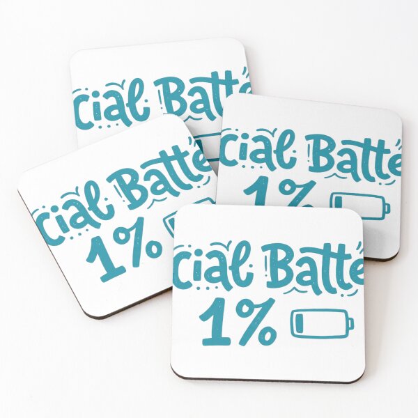 Item preview, Cita escrita a mano sobre la batería social al 1%. designed and sold by Pixele.