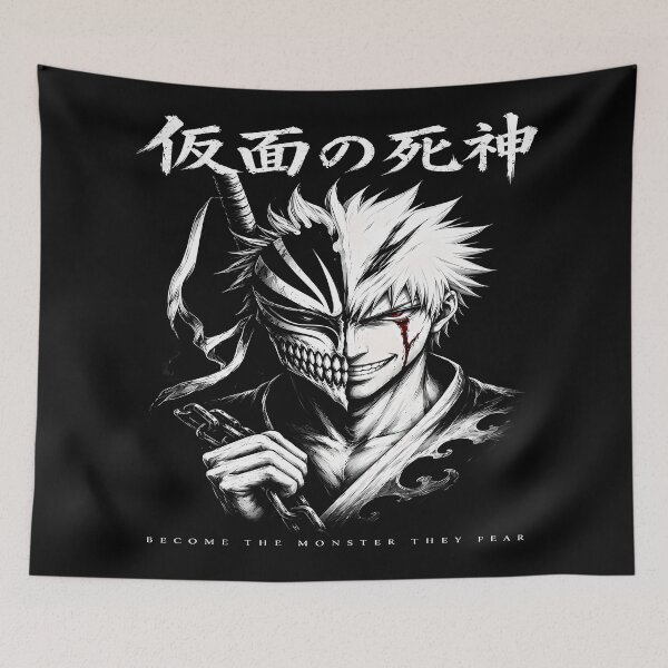 Item preview,  Hollow Mask Soul Reaper| Become the Monster They Fear-Ichigo kurosaki Aesthetic Design designed and sold by Trinidesigns123.