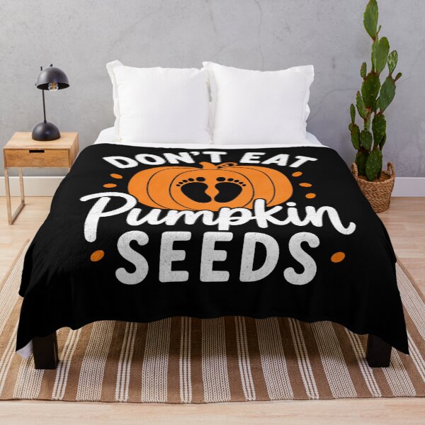 Item preview, Don’t Eat Pumpkin Seeds Funny Halloween Pregnancy Reveal designed and sold by FreshVibe Prints.