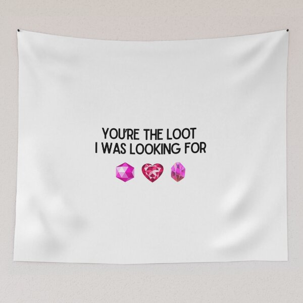 Item preview, You're the Loot I Was Looking For – Funny Gamer Valentine's Day Crystal Design designed and sold by luckyhue.