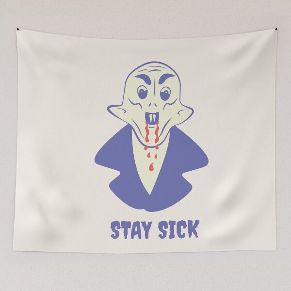 Item preview, Nosferatu Stay Sick Vampire Illustration designed and sold by beboplab.