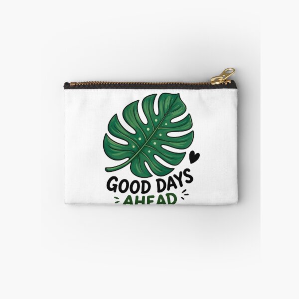 Item preview, Good Days Ahead Tropical Leaf | Monstera Plant Positive Quote | Botanical Aesthetic designed and sold by RidaSalArt.