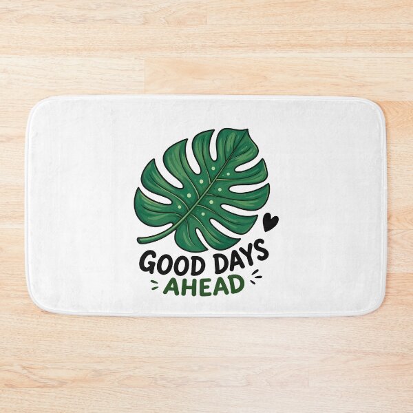 Item preview, Good Days Ahead Tropical Leaf | Monstera Plant Positive Quote | Botanical Aesthetic designed and sold by RidaSalArt.