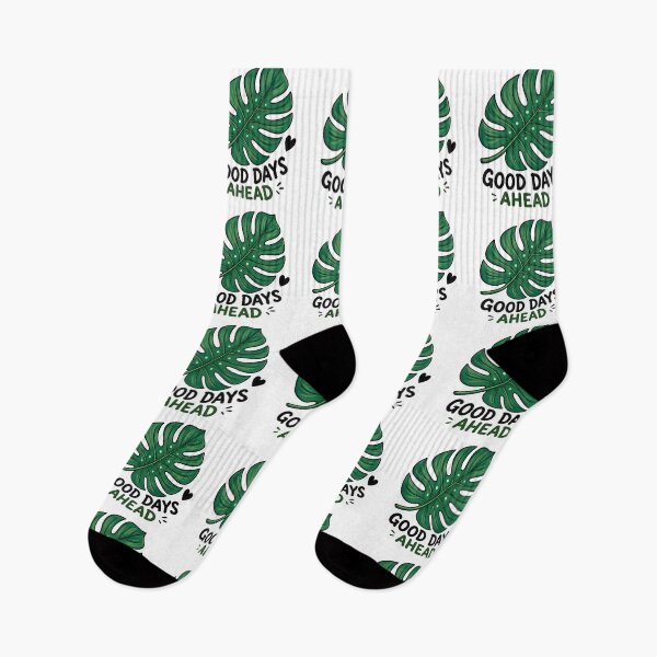 Item preview, Good Days Ahead Tropical Leaf | Monstera Plant Positive Quote | Botanical Aesthetic designed and sold by RidaSalArt.